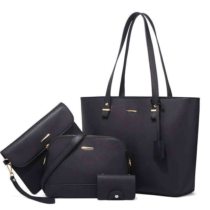 Women Bags Leather - 4 adet Moda Kadın Çanta Setleri