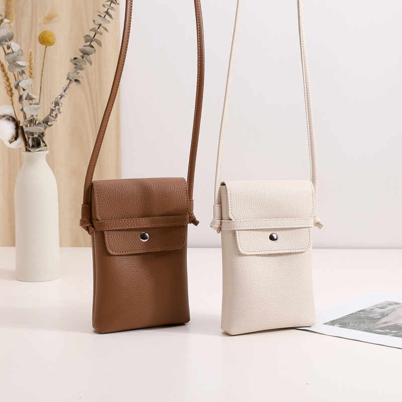 Women Bags Leather - Kadınlar için Mini Çapraz Askılı Telefon