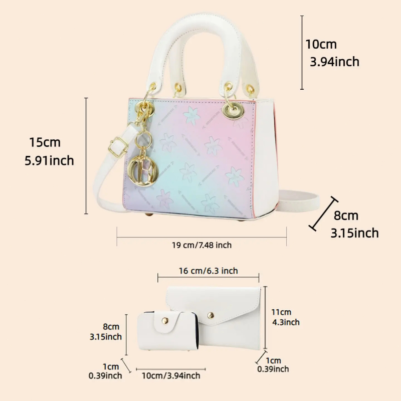 Degrade Baskılı Çapraz Askılı  - Women Bags And Purses incelemesi ve fiyatı