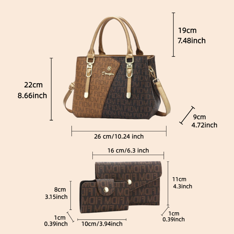 3 parçalı kadın çanta seti, lü - Women Bags Leather incelemesi ve fiyatı