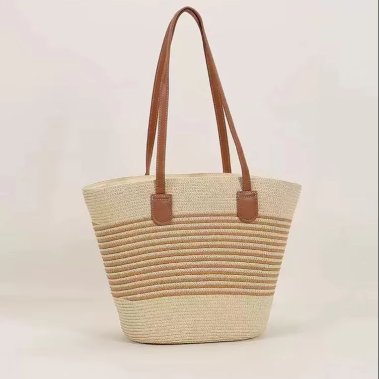CLAREGQI Kadın Çizgili Hasır Ç - Women Bags Leather incelemesi ve fiyatı