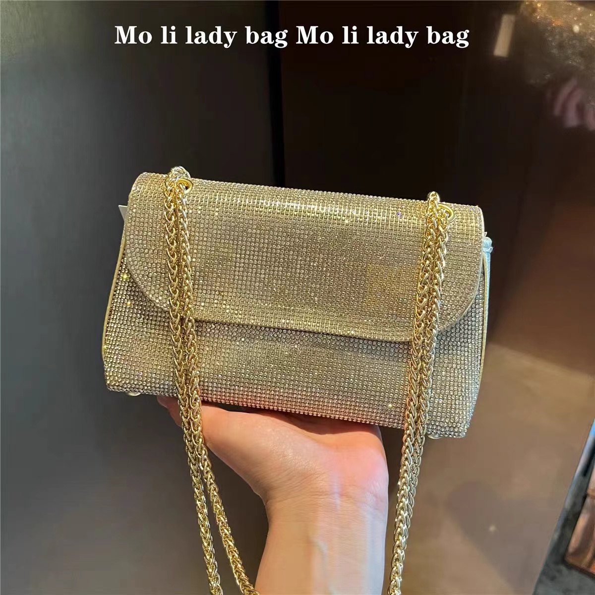 Parıltılı Elmas Detaylı Çapraz - Flap Bag Envelope incelemesi ve fiyatı