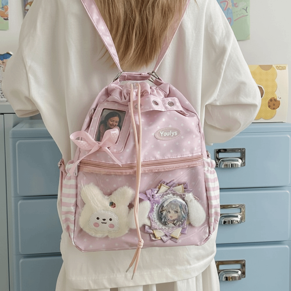 Sevimli Puantiyeli Desenli Ita - Shopper Tote Canvas incelemesi ve fiyatı