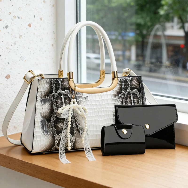 Kadın Çanta Seti, Timsah Desen - Women Bags Leather incelemesi ve fiyatı
