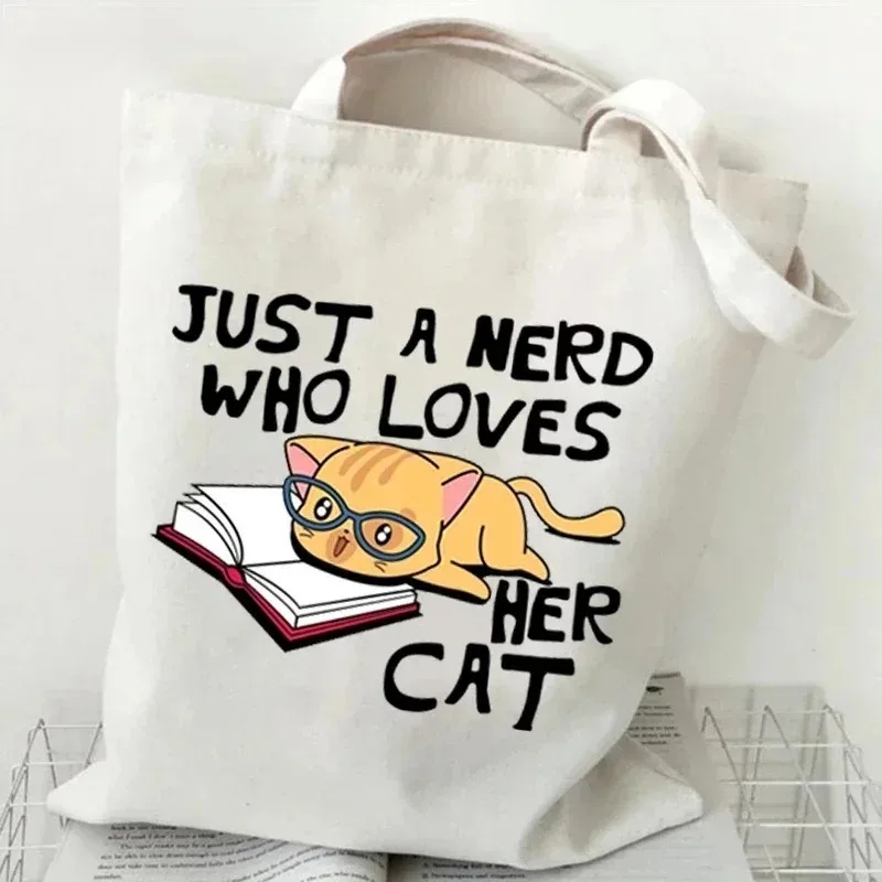 Kedi ve Kitap Kanvas Çanta Bay - Shopper Tote Canvas incelemesi ve fiyatı